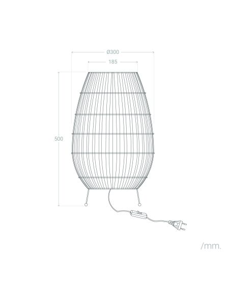 Lampe à Poser Rotin Extérieure Annecy