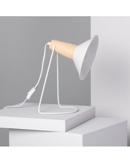 Lampe à Poser Métal et Bois Lanni