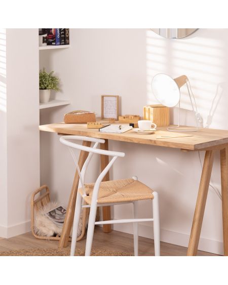 Lampe à Poser Métal et Bois Lanni