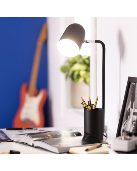 Lampe de Bureau Flex Métal Waal avec Porte-Crayons