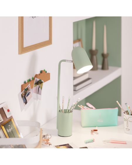 Lampe de Bureau Flex Métal Waal avec Porte-Crayons
