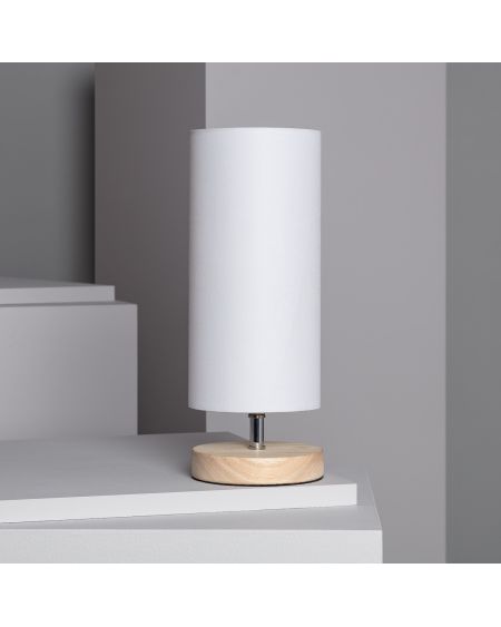 Lampe à Poser Bois et Tissu Roundi Haarle