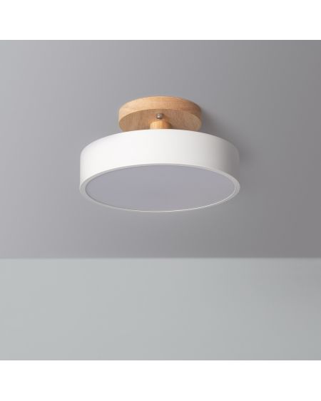 Plafonnier LED Bois et Métal 12W CCT Sélectionnable Whisty