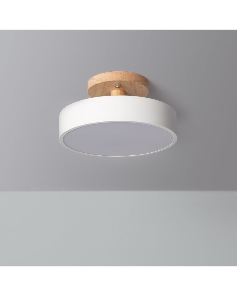 Plafonnier LED Bois et Métal 12W CCT Sélectionnable Whisty