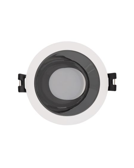 Spot LED Downlight Conique GU10 6W Coupe Ø 75mm PC Galvanisé