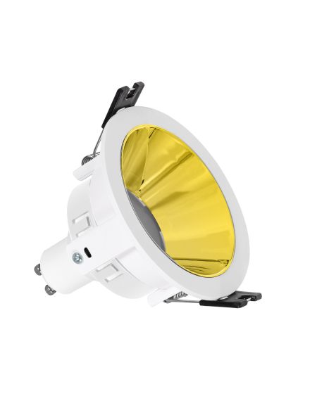 Spot LED Downlight Conique GU10 6W Coupe Ø 75mm PC Galvanisé
