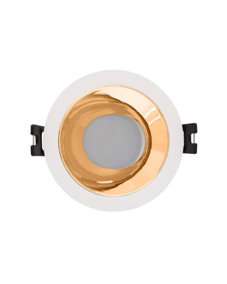 Spot LED Downlight Conique GU10 6W Coupe Ø 75mm PC Galvanisé