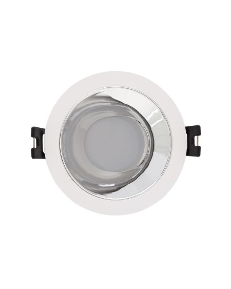 Spot LED Downlight Conique GU10 6W Coupe Ø 75mm PC Galvanisé