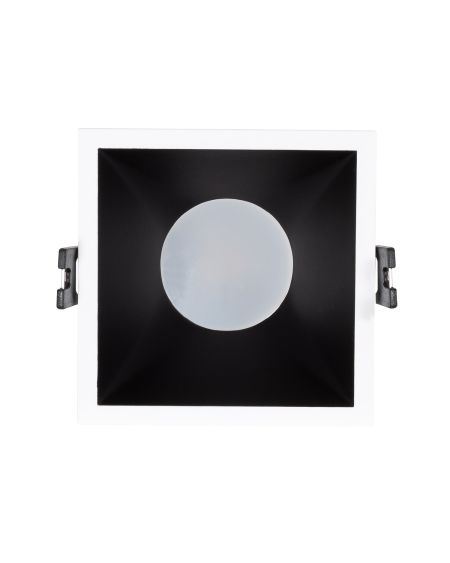 Spot LED Downlight Carré GU10 6W Coupe 85x85mm Faible UGR PC