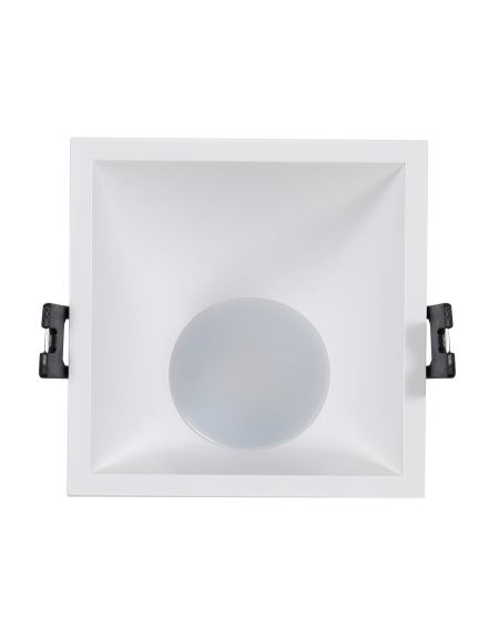 Spot LED Downlight Carré 45º GU10 6W Coupe 85x85mm Faible UGR PC