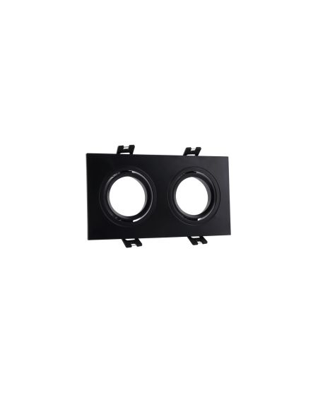 Spot LED Downlight Carré Inclinable GU10 6W Coupe 75x150mm PC