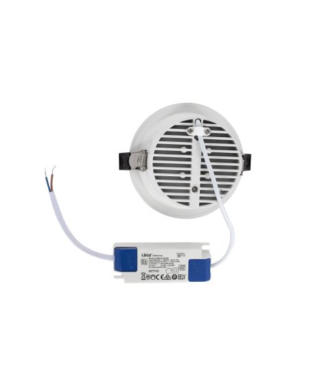 Spot Downlight LED Rond (UGR15) LuxPremium Blanc 12W LIFUD Coupe Ø 95mm