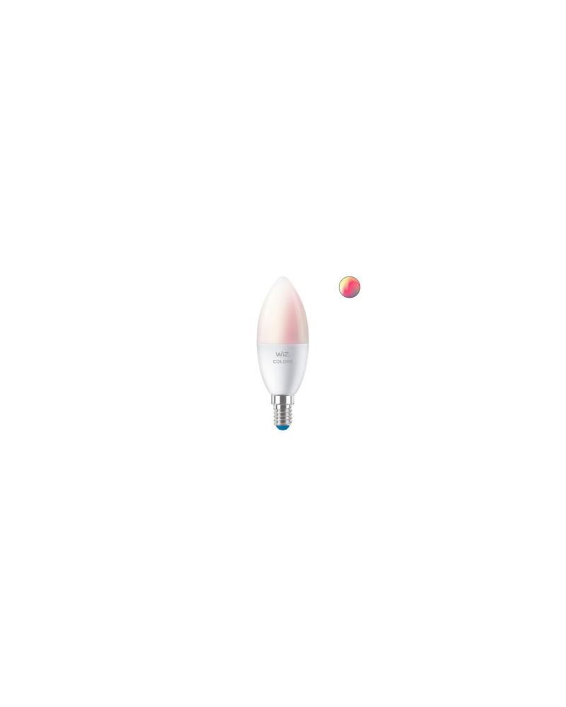 Pack 2 Ampoules LED Intelligentes WiFi + Bluetooth E14 470 lm C37 RGB+CCT Dimmable WIZ 4.9W Pack 2 Ampoules LED Intelligentes WiFi + Bluetooth E14 470 lm C37 RGB+CCT Dimmable WIZ 4.9W