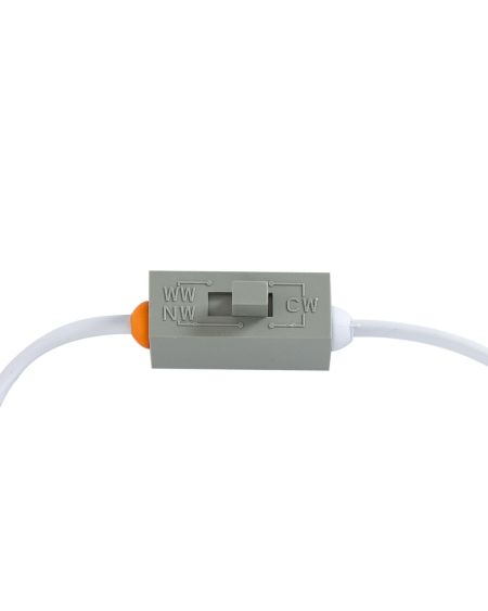 Dalle LED Ronde Slim 20W CCT Sélectionnable Microprismatique (UGR17) LIFUD Coupe Ø 205mm