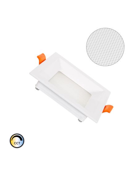 Dalle LED Carrée Slim 7W CCT Sélectionnable Microprismatique (UGR17) LIFUD Coupe 75x75mm
