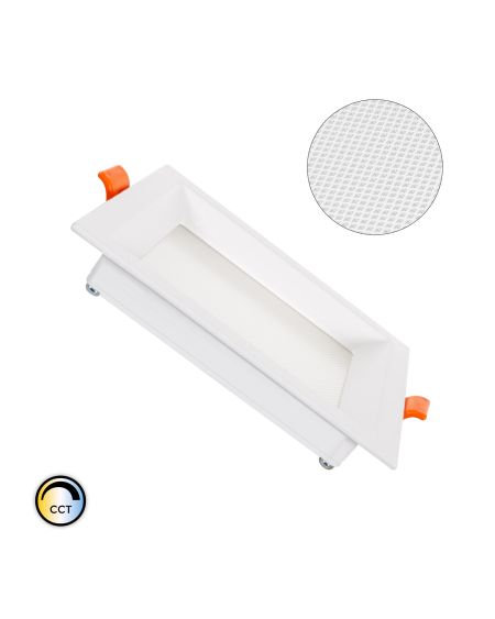 Dalle LED Carrée Slim 10W CCT Sélectionnable Microprismatique (UGR17) LIFUD Coupe 110x110mm