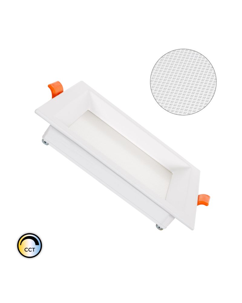 Dalle LED Carrée Slim 10W CCT Sélectionnable Microprismatique (UGR17) LIFUD Coupe 110x110mm