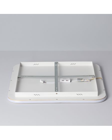 Plafonnier LED Carré Métal CCT Sélectionnable Allharo 40W 610x610 mm