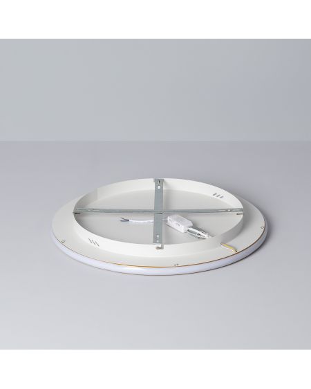 Plafonnier LED Rond Métal CCT Sélectionnable Allharo 36W Ø500 mm