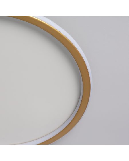 Plafonnier LED Rond Métal CCT Sélectionnable Allharo 36W Ø500 mm