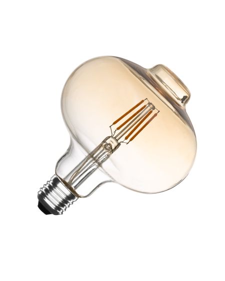 Ampoule LED Filament E27 6W 550lm G125 Dimmable Ambre