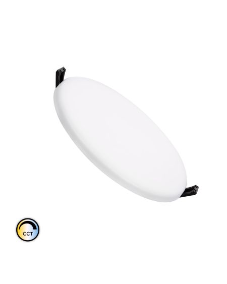 Dalle LED Ronde CCT Sélectionnable Slim Surface 18W Coupe Ø155mm IP54