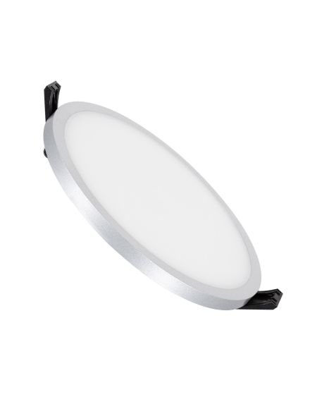 Dalle LED Ronde Slim Surface 16W LIFUD Grise Coupe Ø135mm