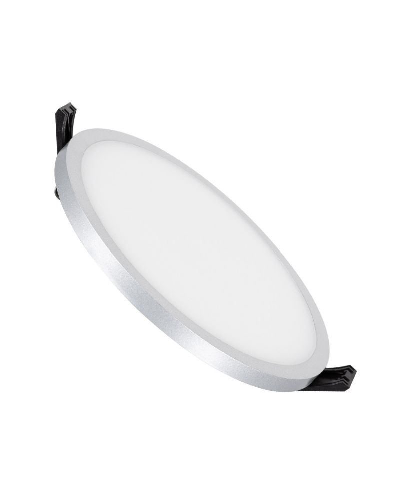 Dalle LED Ronde Slim Surface 16W LIFUD Grise Coupe Ø135mm