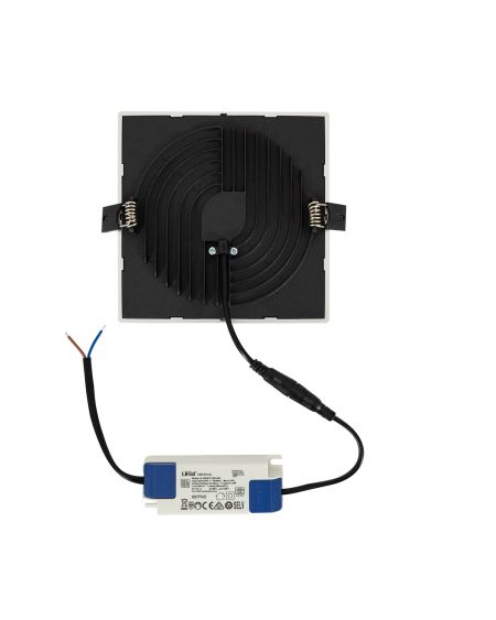 Dalle LED CarréeHigh Lumen 16W LIFUD Silver Coupe Ø135mm