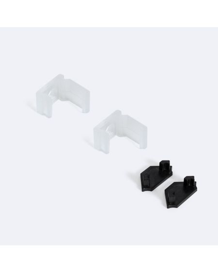 Profilé Aluminium Angle 2m Noir pour Rubans LED jusqu'à 12mm