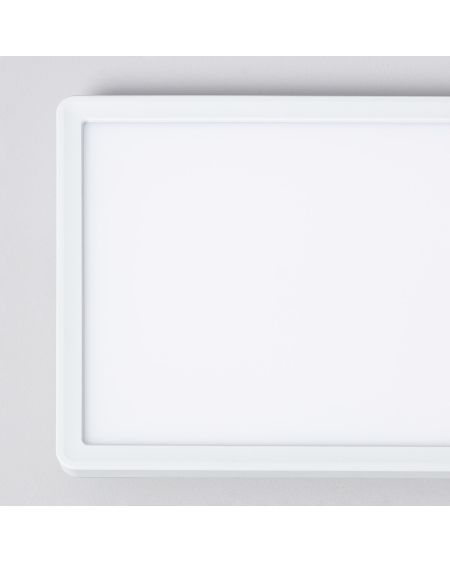 Plafonnier LED Rectangulaire Variation par Paliers 3 Niveaux SwitchDimm 24W Double Face 580x200mm