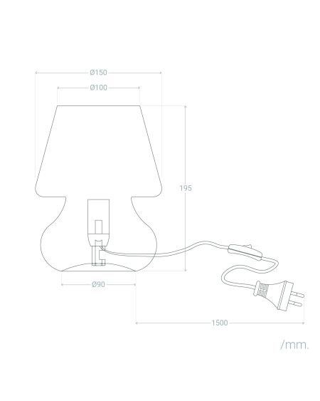 Lampe à Poser Verre Batlló