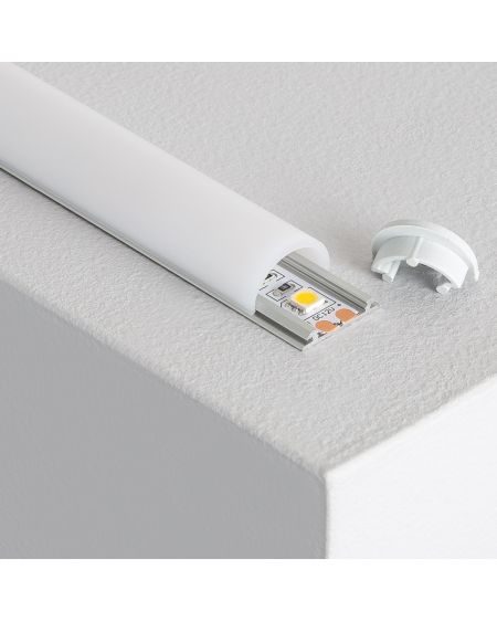 Profilé Aluminium Flexible 1m pour Rubans LED jusqu'à 12mm