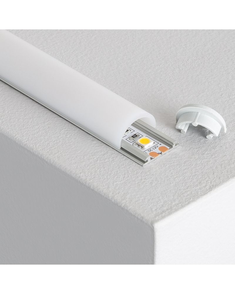 Profilé Aluminium Flexible 1m pour Rubans LED jusqu'à 12mm