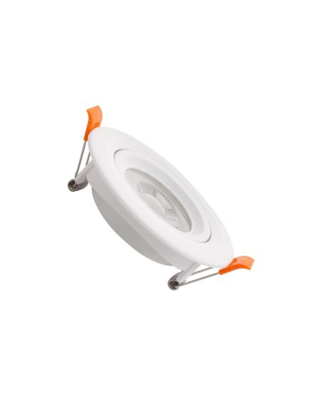 Spot Downlight LED COB Solid Orientable Rond Blanc 7W Coupe Ø75mm