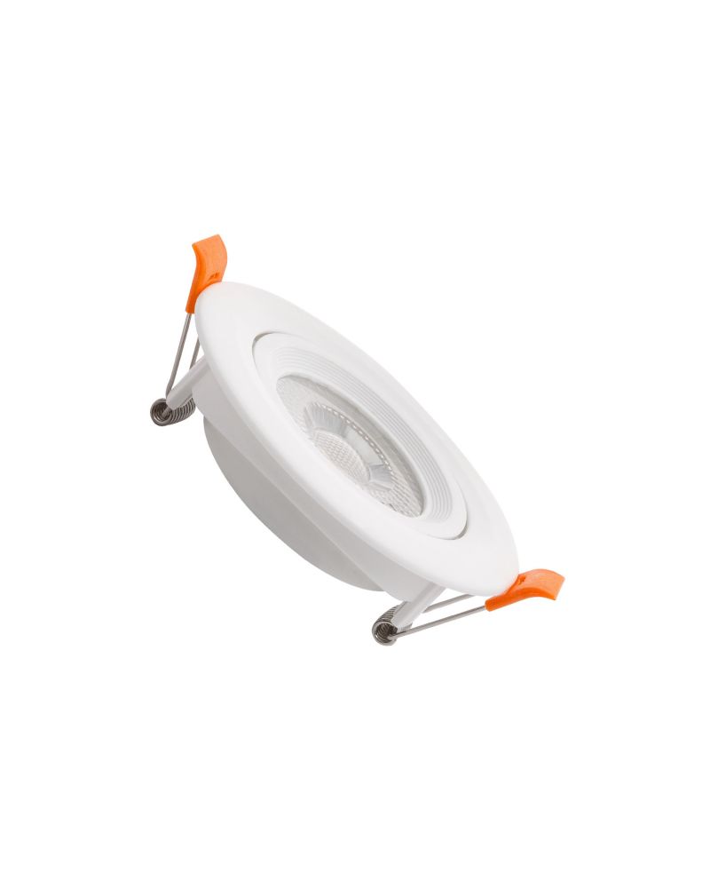 Spot Downlight LED COB Solid Orientable Rond Blanc 7W Coupe Ø75mm Spot Downlight LED COB Solid Orientable Rond Blanc 7W Coupe Ø75mm