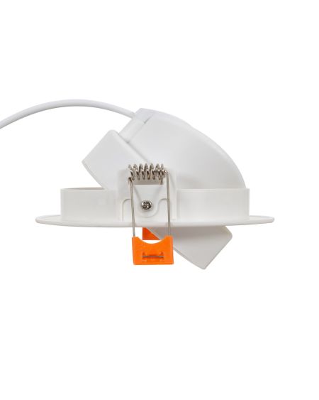 Spot Downlight LED COB Solid Orientable Rond Blanc 9W Coupe Ø95mm