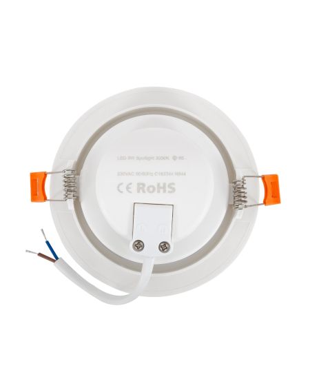 Spot Downlight LED COB Solid Orientable Rond Blanc 9W Coupe Ø95mm