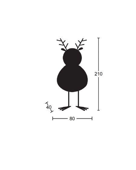 Renne de Noël LED à Pile