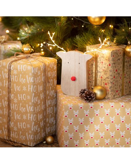 Renne de Noël LED Donner à Piles