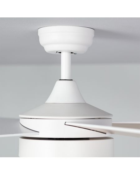 Ventilateur de Plafond Silencieux Timor Blanc 132cm Moteur DC WiFi