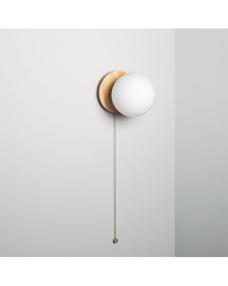 Applique Murale Bois et Verre Gold Orbit