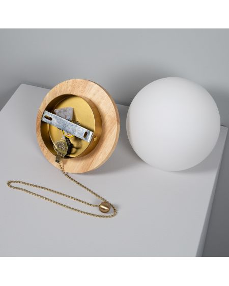 Applique Murale Bois et Verre Gold Orbit