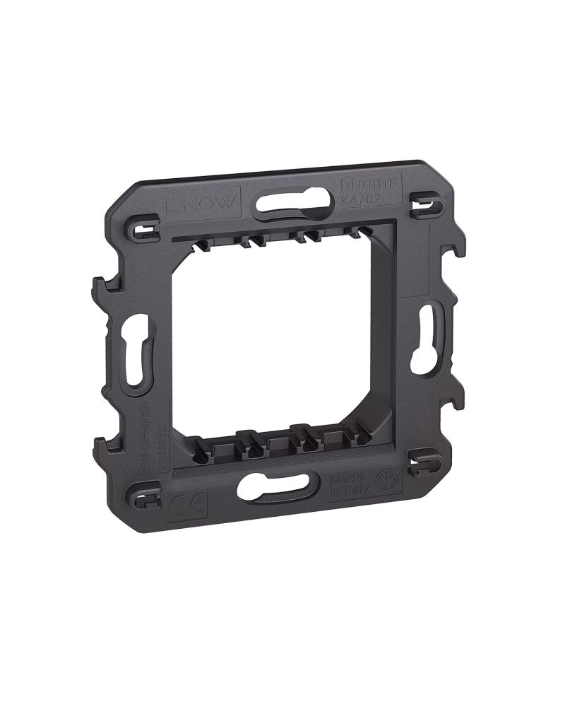 Support Rack pour Plaques Appareillages 2 Modules Bticino Living Now K4702 Support Rack pour Plaques Appareillages 2 Modules Bticino Living Now K4702