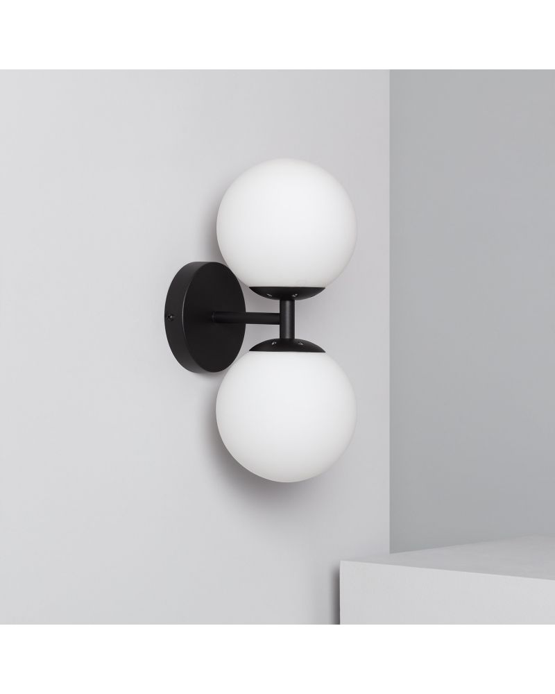 Lampe Murale Métal et Verre Balts Duplo