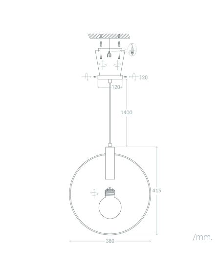 Suspension Métal Otos