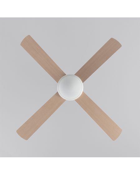 Ventilateur de Plafond Silencieux Navy Blanc Bois 132cm Moteur DC WiFi