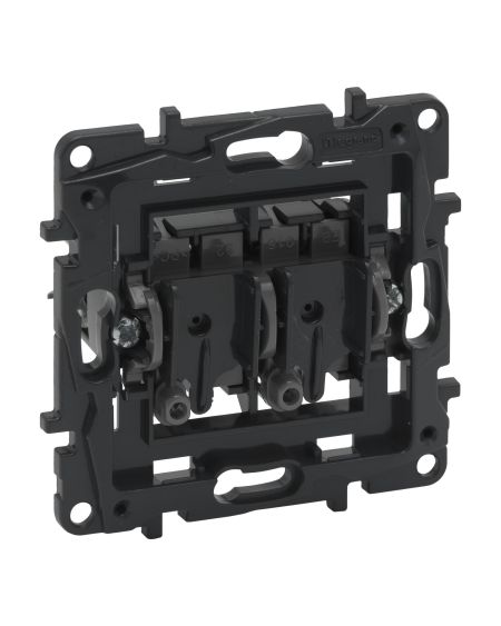 Interrupteur Double 10 AX 250V AC LEGRAND Niloé Step 864005