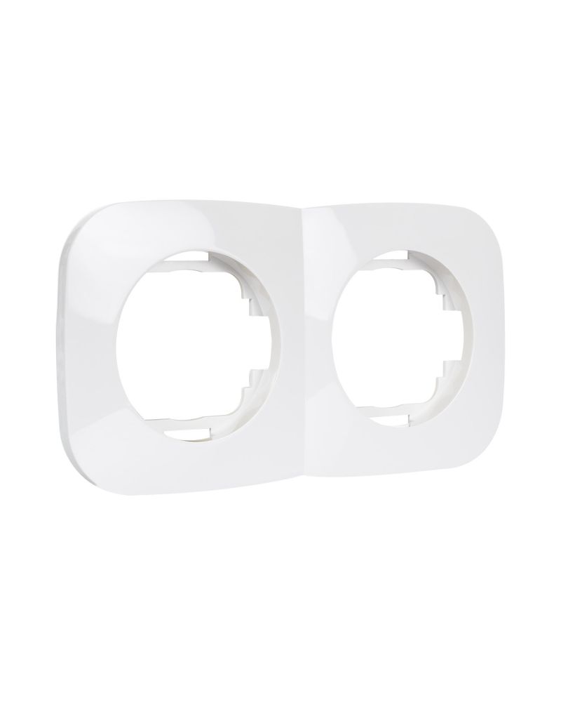 Cadre 2 Emplacements pour Appareillages Classic Round Cadre 2 Emplacements pour Appareillages Classic Round