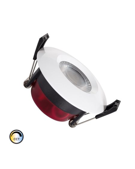 Spot Downlight LED Rond Dimmable CCT Sélectionnable 8W IP65 Coupe Ø70mm